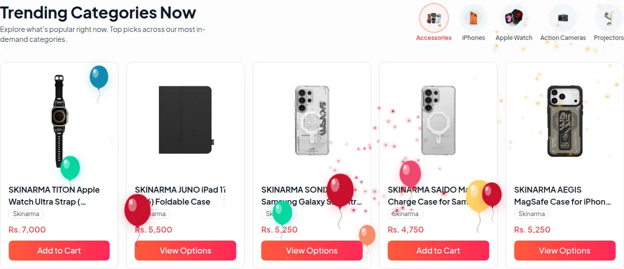 GAG Nepal trending products with prices in rupees